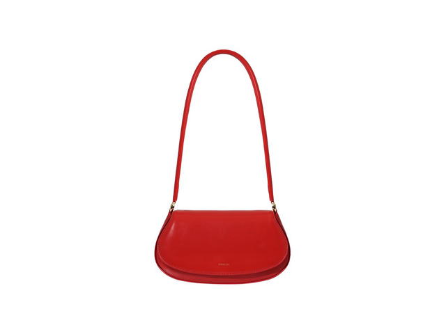 Stand Oil Stand Oil Clam Bag In Vegan Leather Tomato - view 1