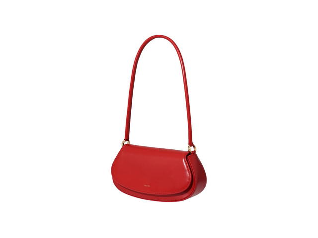 Stand Oil Stand Oil Clam Bag In Vegan Leather Tomato - view 2