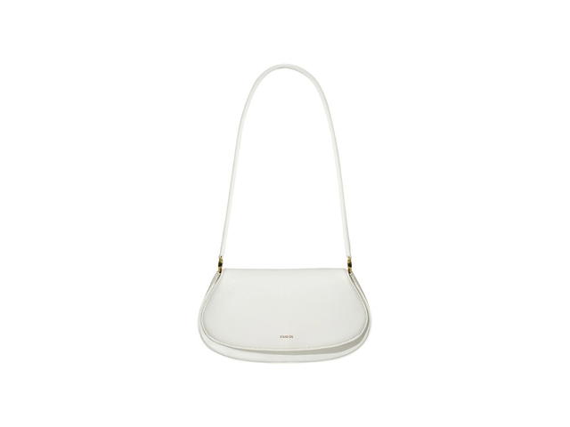 Stand Oil Stand Oil Clam Bag In Vegan Leather White - view 1