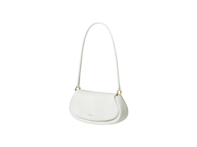 Stand Oil Stand Oil Clam Bag In Vegan Leather White - view 2