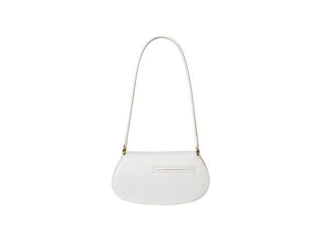 Stand Oil Stand Oil Clam Bag In Vegan Leather White - view 3