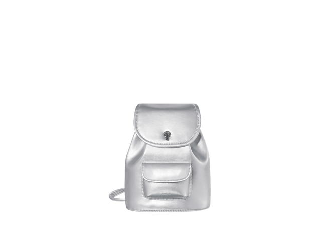 Stand Oil Stand Oil Mini Ditto Backpack In Glossy And Soft-Touch Materials Silver - view 1