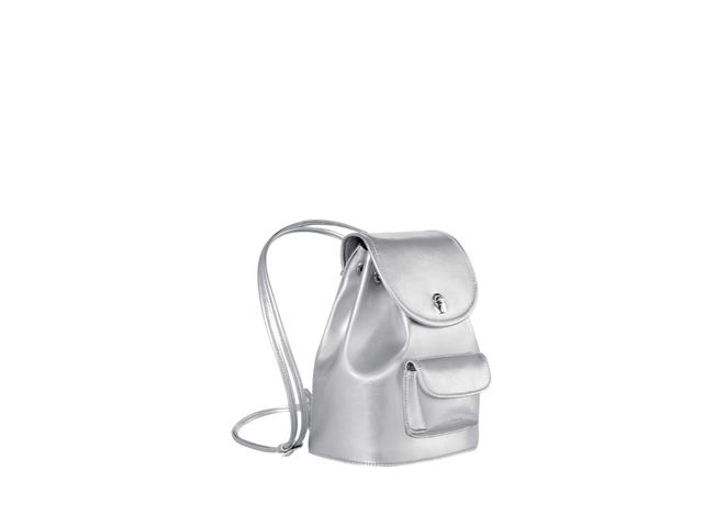 Stand Oil Stand Oil Mini Ditto Backpack In Glossy And Soft-Touch Materials Silver - view 2