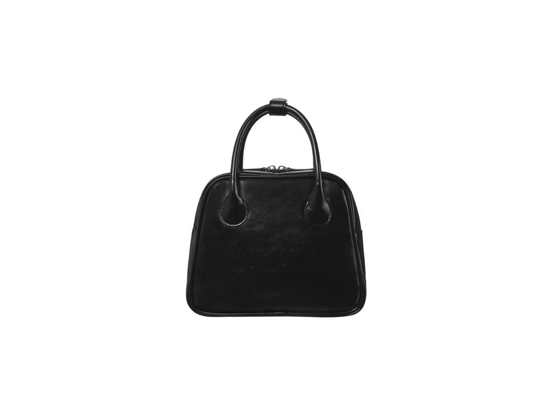 Stand Oil Stand Oil Momo Bag In Glossy Winkle Material Black