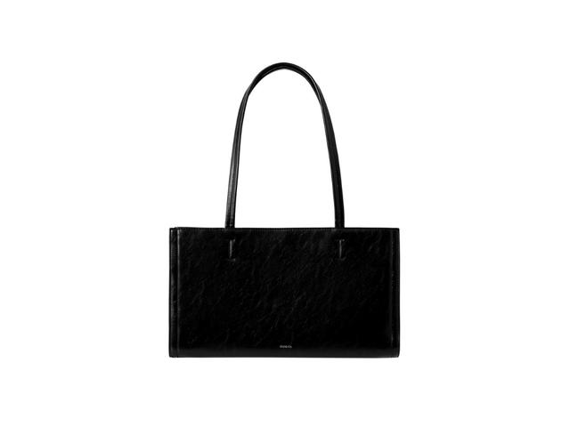 Stand Oil Stand Oil Oblong Bag In Vegan Leather Black - view 1