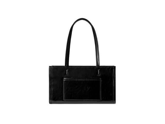 Stand Oil Stand Oil Oblong Bag In Vegan Leather Black - view 2