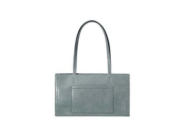 Stand Oil Stand Oil Oblong Bag In Vegan Leather Denim Blue - view 2