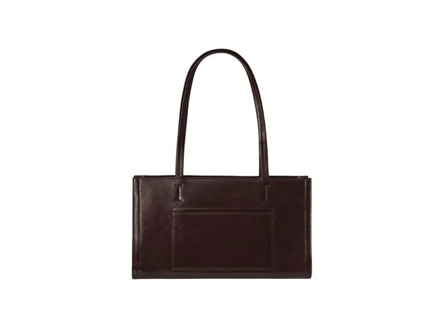 Stand Oil Stand Oil Oblong Bag In Vegan Leather Marron - view 2