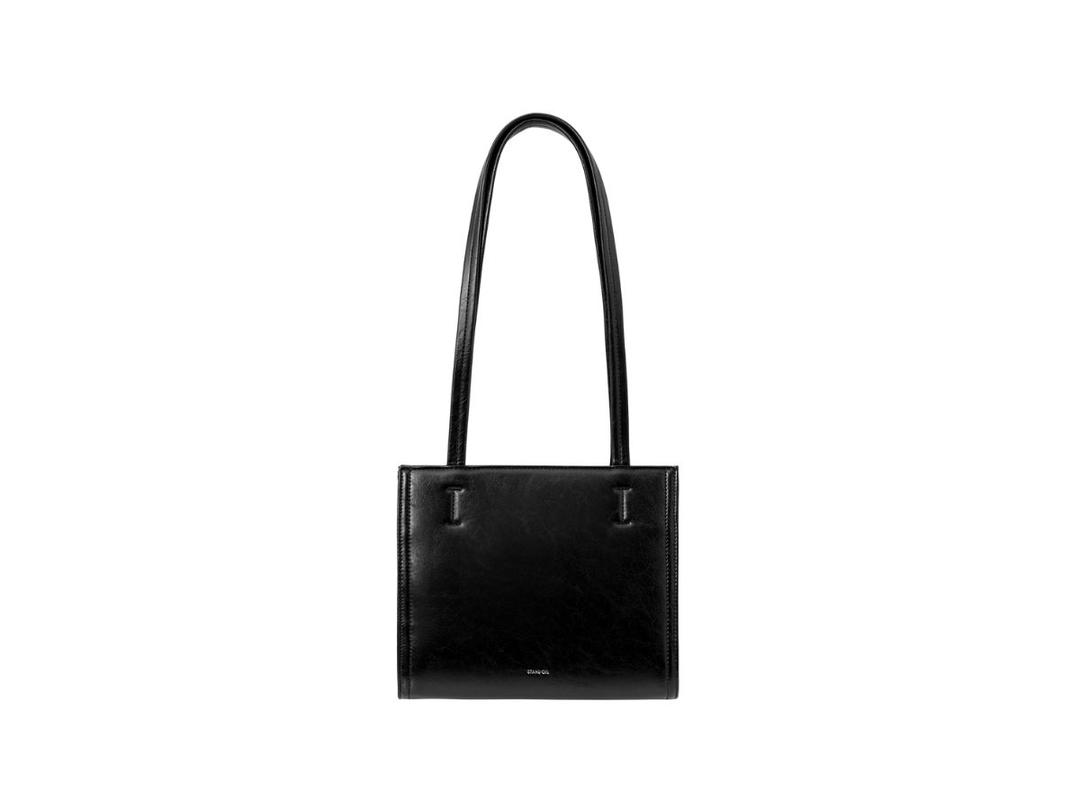 Stand Oil Stand Oil Oblong Bag Mini In Vegan Leather Black