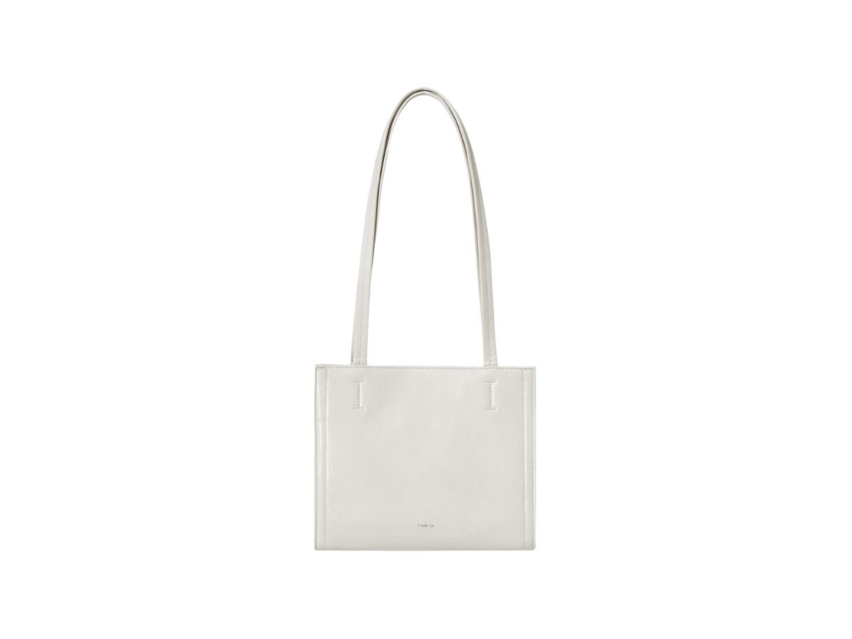 Stand Oil Stand Oil Oblong Bag Mini In Vegan Leather Cream