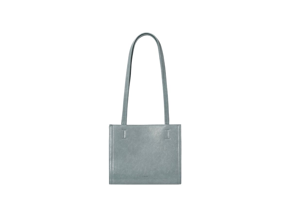 Stand Oil Stand Oil Oblong Bag Mini In Vegan Leather Denim Blue