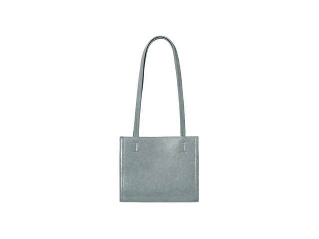 Stand Oil Stand Oil Oblong Bag Mini In Vegan Leather Denim Blue - view 1