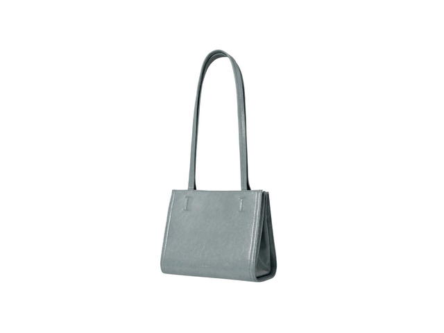 Stand Oil Stand Oil Oblong Bag Mini In Vegan Leather Denim Blue - view 2