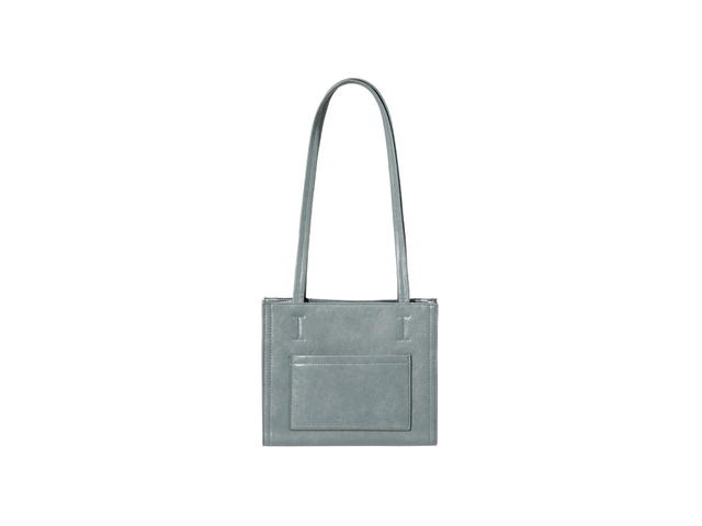 Stand Oil Stand Oil Oblong Bag Mini In Vegan Leather Denim Blue - view 3
