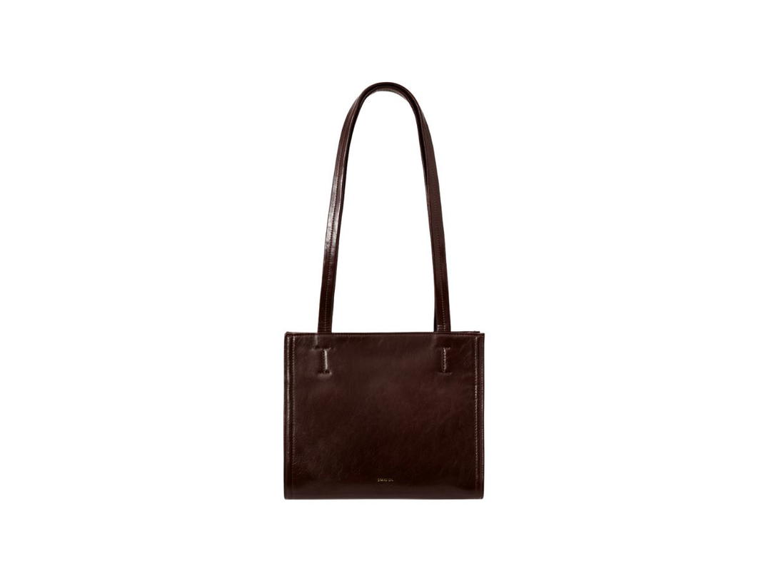 Stand Oil Stand Oil Oblong Bag Mini In Vegan Leather Marron