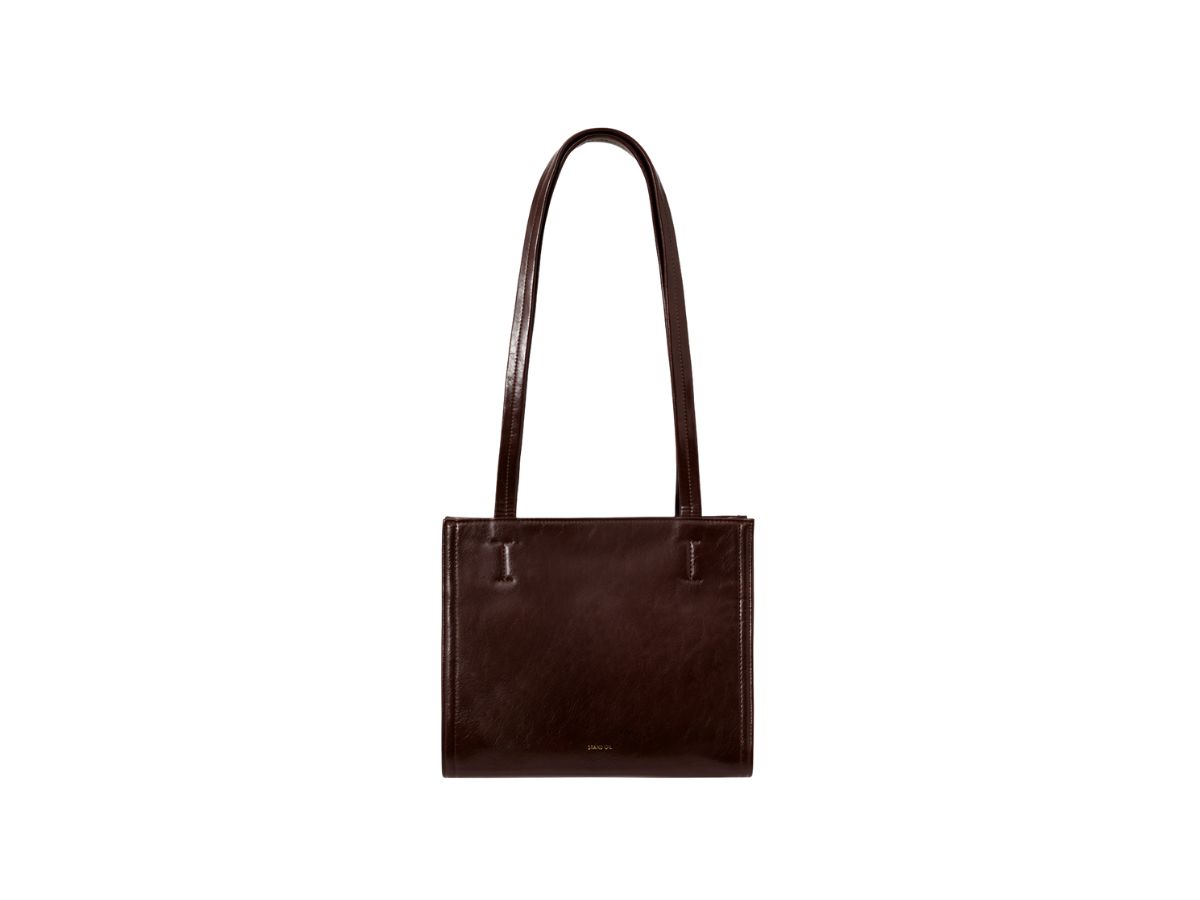 Stand Oil Stand Oil Oblong Bag Mini In Vegan Leather Marron