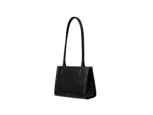Stand Oil Stand Oil Oblong Bag Mini In Vegan Leather Stitch Black - view 2