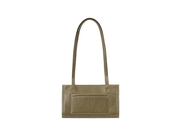 Stand Oil Stand Oil Oblong Bag Tiny In Vegan Leather Basil - view 3