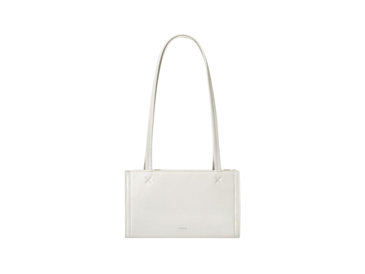 Stand Oil Stand Oil Oblong Bag Tiny In Vegan Leather Cream