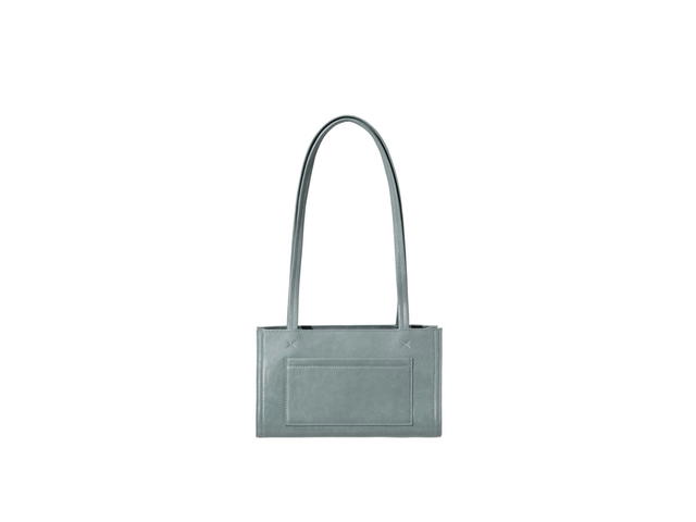Stand Oil Stand Oil Oblong Bag Tiny In Vegan Leather Denim Blue - view 3