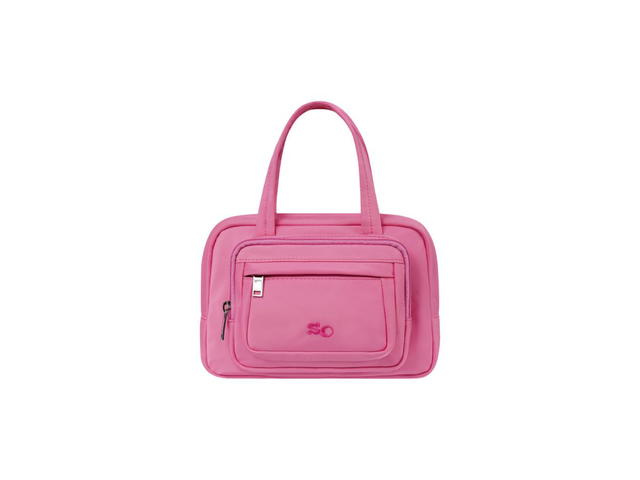 Stand Oil Stand Oil Pocket Tote Bag In Poly-Fabric Material With Logo Embroidery Detail Pink - view 1