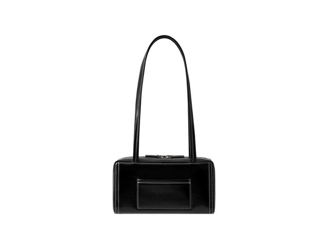 Stand Oil Stand Oil Post Bag In Vegan Leather Stitch Black - view 3