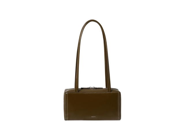 Stand Oil Stand Oil Post Bag In Vegan Leather Stitch Mocha - view 1
