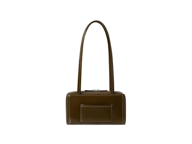 Stand Oil Stand Oil Post Bag In Vegan Leather Stitch Mocha - view 3