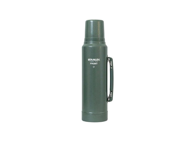 Fragment Stanley x FRGMT Classic Vacuum 1.0L Bottle Hammertone Green - view 1