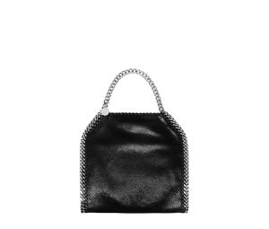 Buy Stella Mccartney Falabella Mini Tote Bag In Matte Vegan Shaggy Deer Fabric And Semi-Gloss Grain With Signature Ruthenium Recycled Brass And Aluminium Diamond-Cut Chain Black at Sasom – Authentic and Ready to Ship
