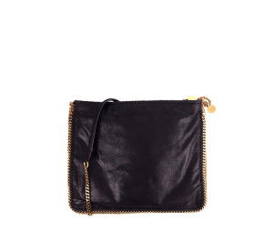 Buy Stella McCartney Pouch Bag In Vegan Leather With Gold-Tone Metal Hardware Black at Sasom – Authentic and Ready to Ship