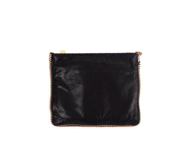 Stella Mccartney Stella McCartney Pouch Bag In Vegan Leather With Gold-Tone Metal Hardware Black - view 2