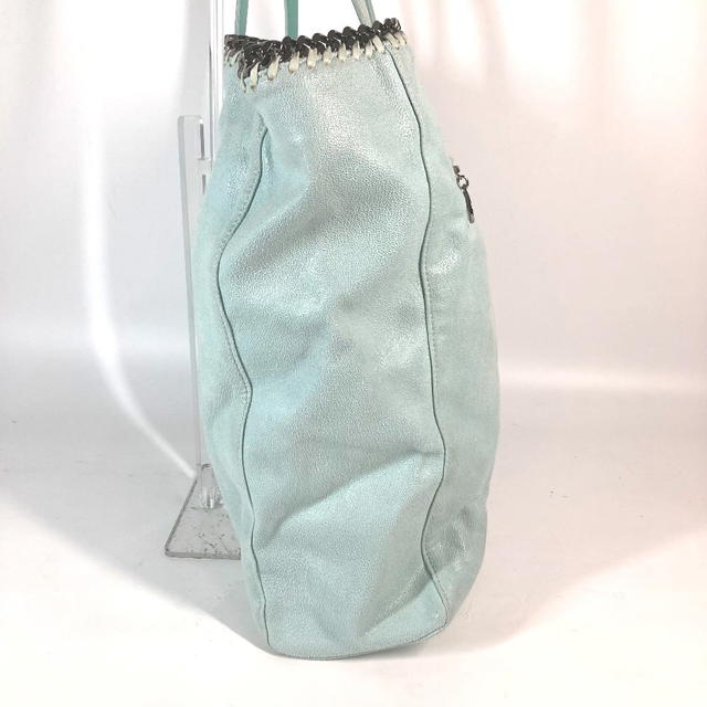 Stella Mccartney Stella McCartney Shaggy deer Chain Large Tote Bag Mint Green Based - view 3