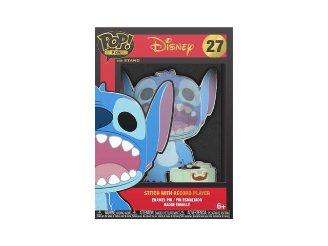 Funko Stitch with Record Player POP! Pin: Lilo & Stitch by Loungefly - view 3