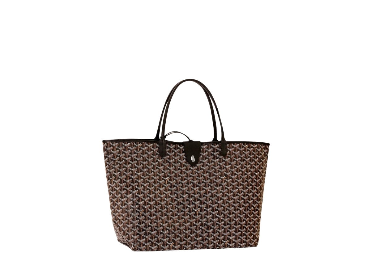Goyard Goyard Saint Louis GM Bag Leather Croc Universel Black