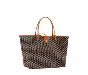Buy Goyard Saint Louis GM Bag Leather Croc Universel Black Tan at Sasom – Authentic and Ready to Ship