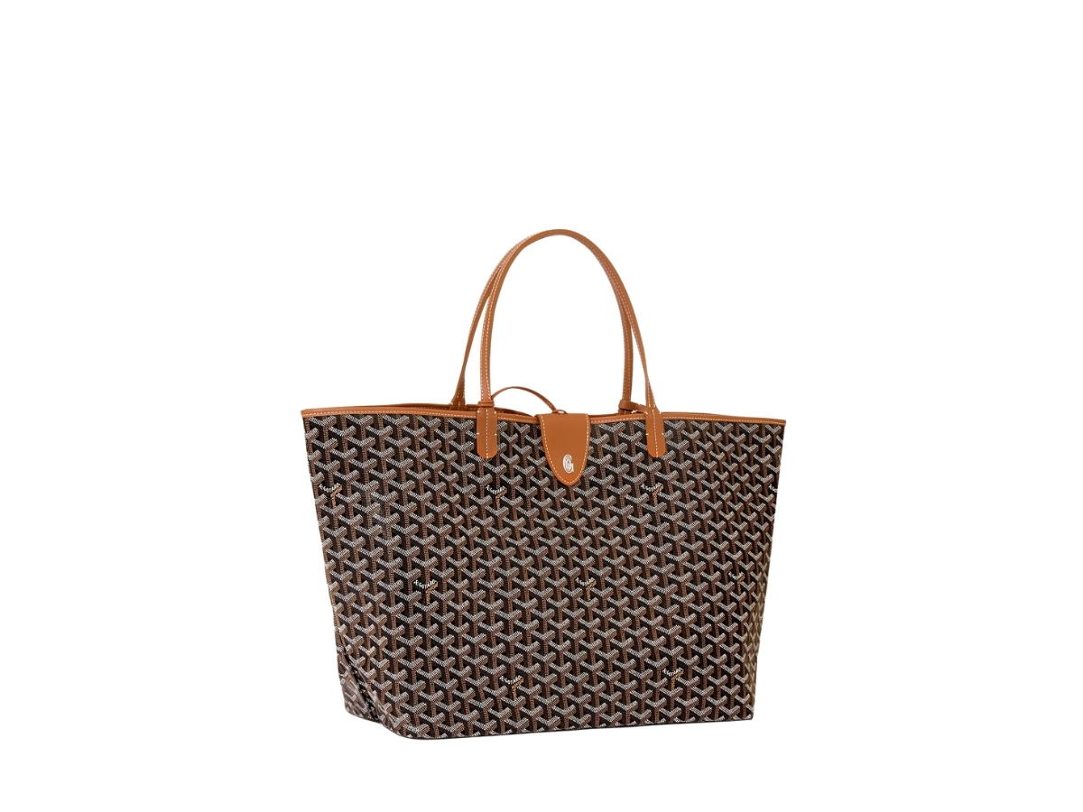 Goyard Goyard Saint Louis GM Bag Leather Croc Universel Black Tan