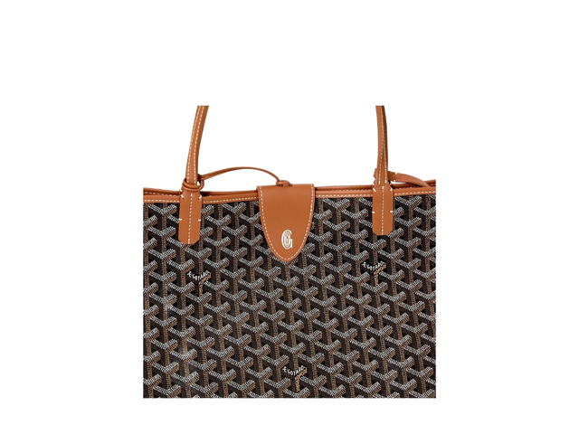 Goyard Goyard Saint Louis GM Bag Leather Croc Universel Black Tan - view 5