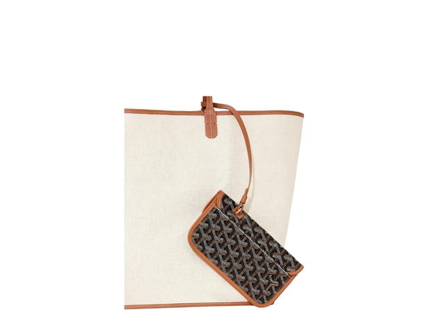 Goyard Goyard Saint Louis GM Bag Leather Croc Universel Black Tan - view 6