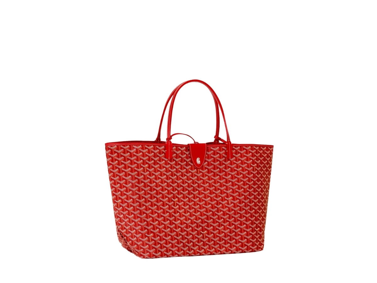 Goyard Goyard Saint Louis GM Bag Leather Croc Universel Red