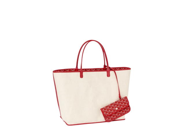 Goyard Goyard Saint Louis GM Bag Leather Croc Universel Red - view 3