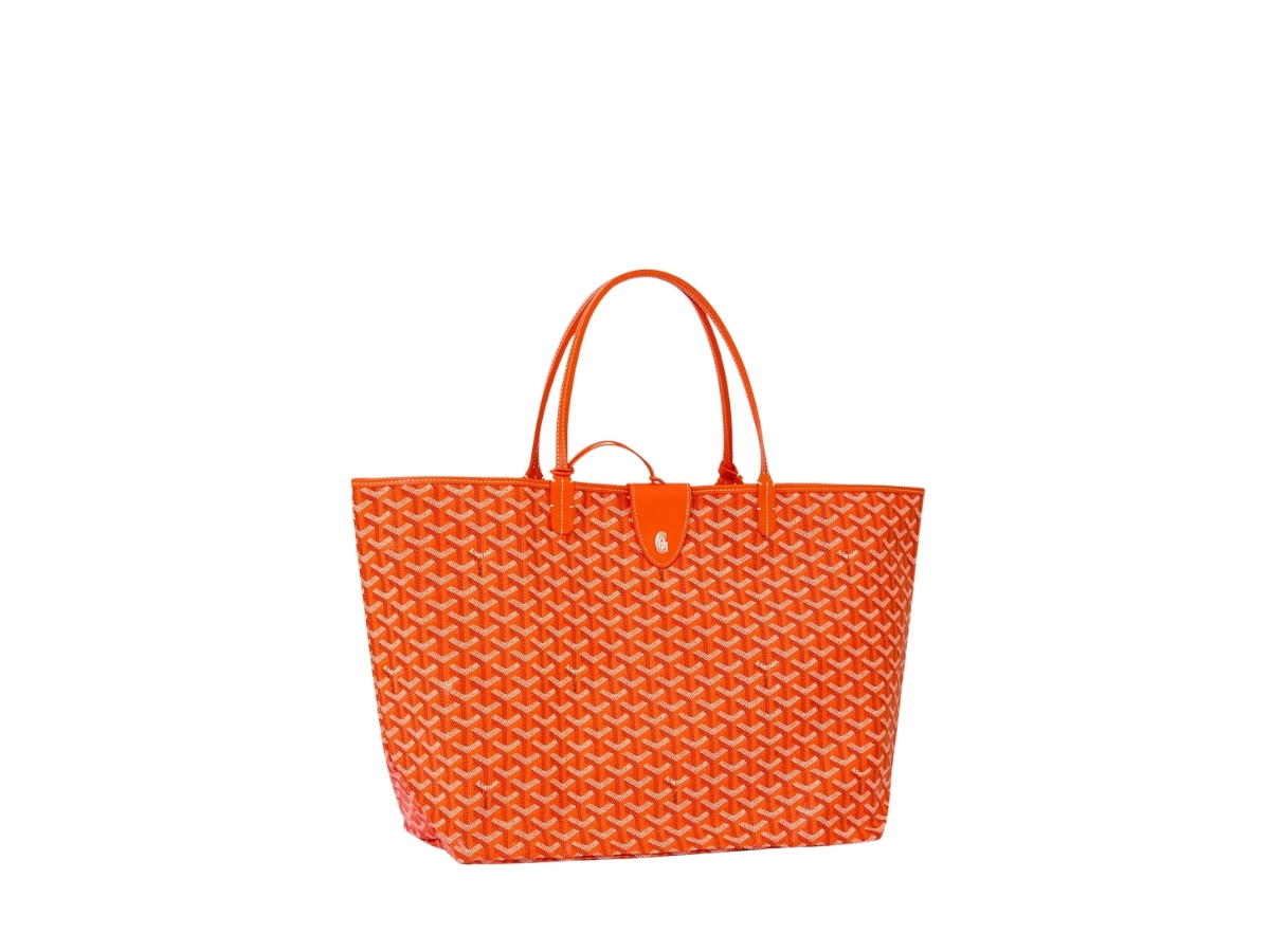 Goyard Goyard Saint Louis GM Bag Leather Croc Universel Orange