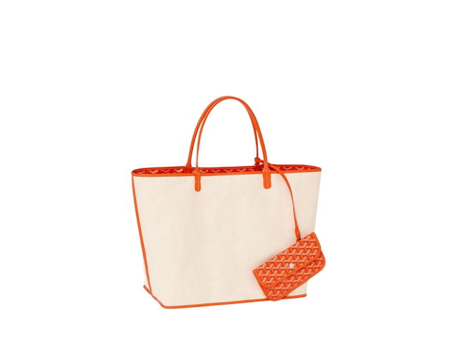 Goyard Goyard Saint Louis GM Bag Leather Croc Universel Orange - view 3