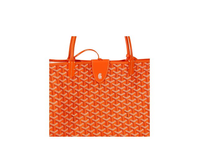 Goyard Goyard Saint Louis GM Bag Leather Croc Universel Orange - view 5