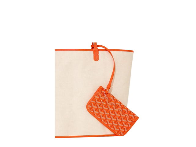 Goyard Goyard Saint Louis GM Bag Leather Croc Universel Orange - view 6