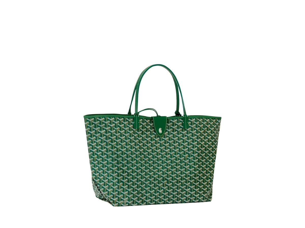 Goyard Goyard Saint Louis GM Bag Leather Croc Universel Green