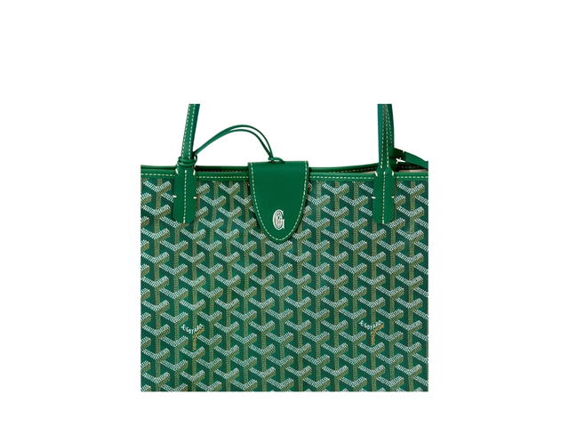 Goyard Goyard Saint Louis GM Bag Leather Croc Universel Green - view 5