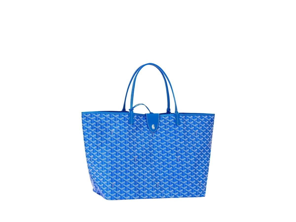 Goyard Goyard Saint Louis GM Bag Leather Croc Universel Sky Blue
