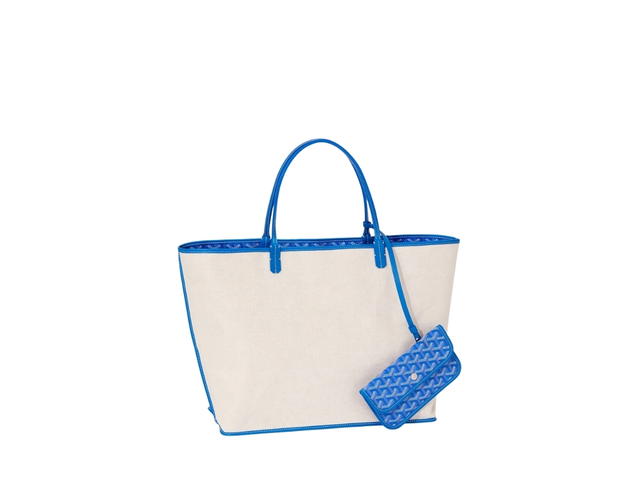 Goyard Goyard Saint Louis GM Bag Leather Croc Universel Sky Blue - view 3