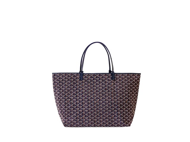 Goyard Goyard Saint Louis GM Bag Leather Croc Universel Navy Blue - view 2